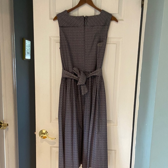 Laura Ashley Vintage Navy and White Floral Dress Teen size 12 - Picture 7 of 8